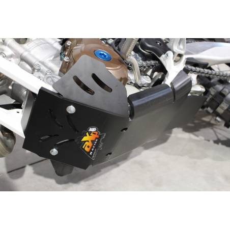AX1425 Skid plate Xtrem AXP 8mm with linkage Protection HUSQVARNA 250 FE 2017-2020 Black  AXP Racing